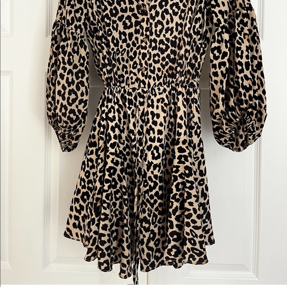 Leopard button down dress - Picture 3 of 4